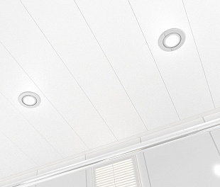 Потолок реечный Cesal C01 Жемчужно-белый Глянцевый 150х3000 мм